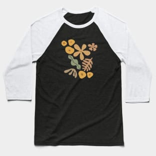 Boho Tropicals on Mocha Baseball T-Shirt